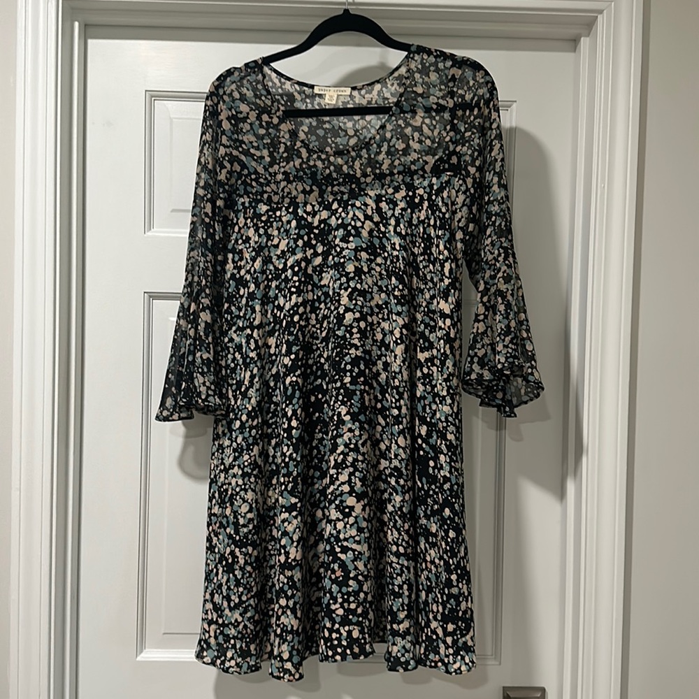 Anthropologie Paper Crown Droplets Dress